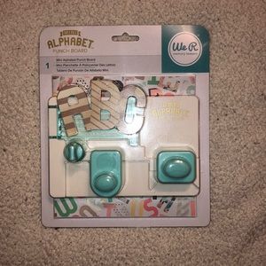 Brand new alphabet punch board